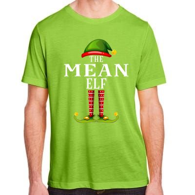 Mean Elf Christmas Matching Family Group Pjs Gift Adult ChromaSoft Performance T-Shirt