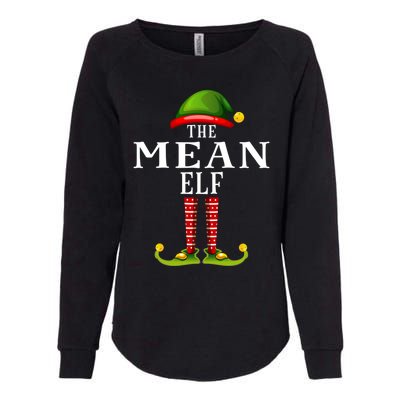 Mean Elf Christmas Matching Family Group Pjs Gift Womens California Wash Sweatshirt