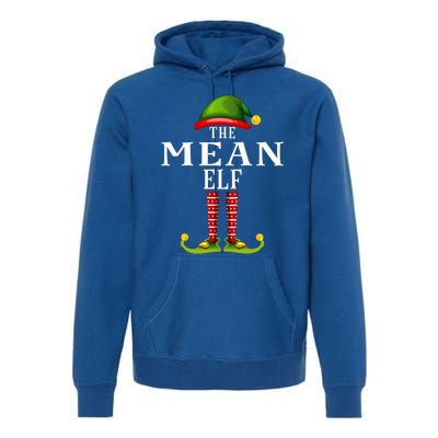 Mean Elf Christmas Matching Family Group Pjs Gift Premium Hoodie