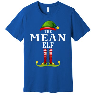 Mean Elf Christmas Matching Family Group Pjs Gift Premium T-Shirt