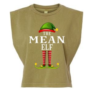 Mean Elf Christmas Matching Family Group Pjs Gift Garment-Dyed Women's Muscle Tee