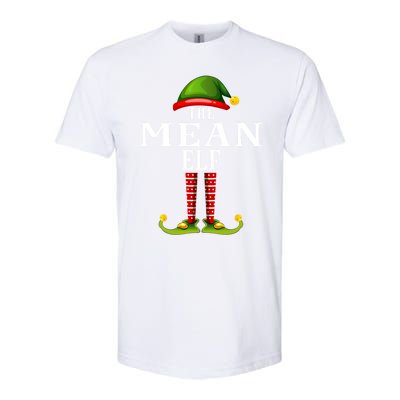 Mean Elf Christmas Matching Family Group Pjs Gift Softstyle CVC T-Shirt