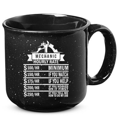 Mechanic Hourly Rate 15oz Campfire Ceramic Mug