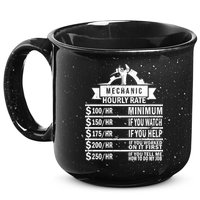 Mechanic Hourly Rate 15oz Campfire Ceramic Mug