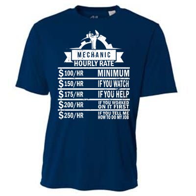 Mechanic Hourly Rate Cooling Performance Crew T-Shirt