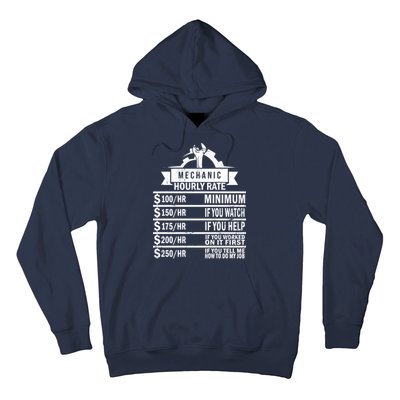 Mechanic Hourly Rate Hoodie