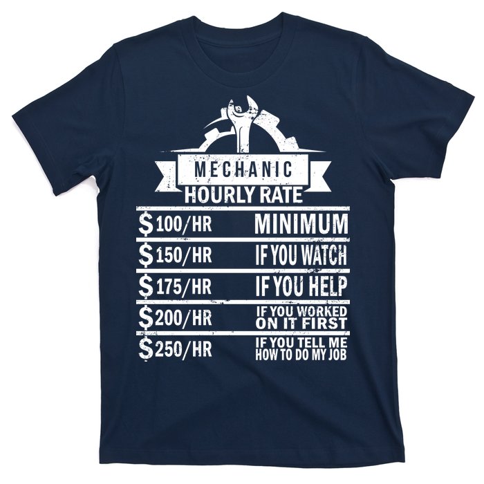 Mechanic Hourly Rate T-Shirt