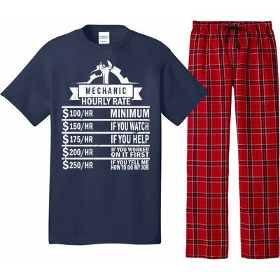 Mechanic Hourly Rate Pajama Set