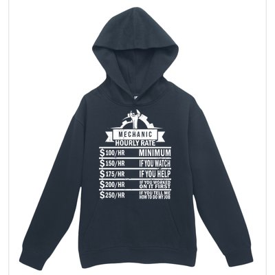 Mechanic Hourly Rate Urban Pullover Hoodie