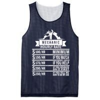 Mechanic Hourly Rate Mesh Reversible Basketball Jersey Tank