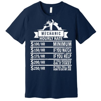 Mechanic Hourly Rate Premium T-Shirt