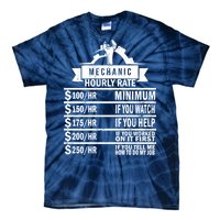 Mechanic Hourly Rate Tie-Dye T-Shirt