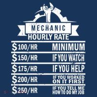 Mechanic Hourly Rate Tank Top