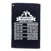 Mechanic Hourly Rate Golf Towel