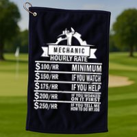 Mechanic Hourly Rate Golf Towel