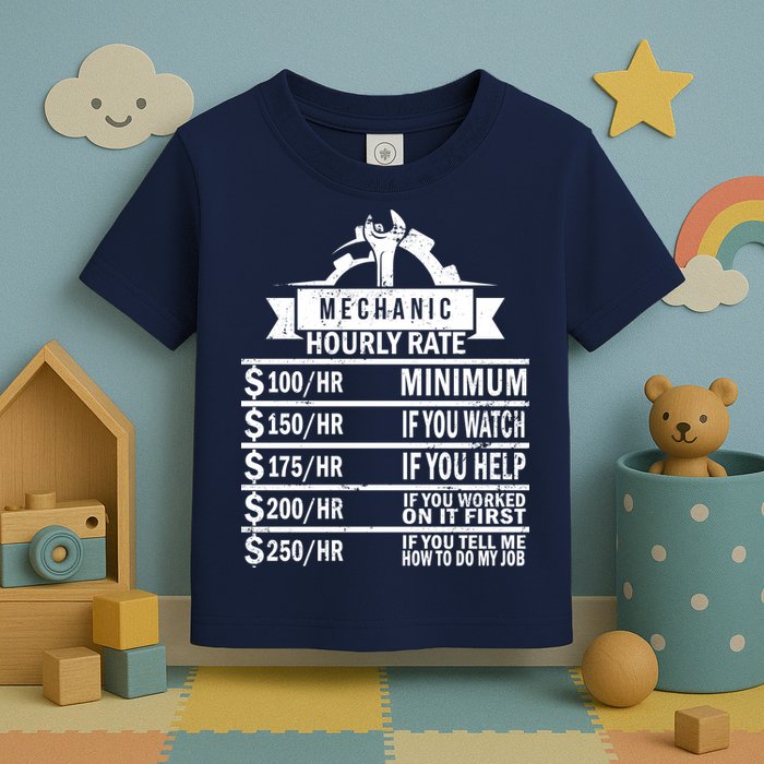 Mechanic Hourly Rate Toddler T-Shirt