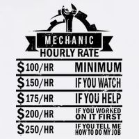 Mechanic Hourly Rate Garment-Dyed Sweatshirt