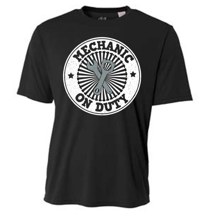 Mechanic On Duty Cooling Performance Crew T-Shirt