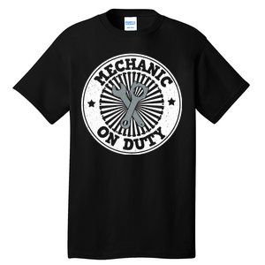 Mechanic On Duty Tall T-Shirt