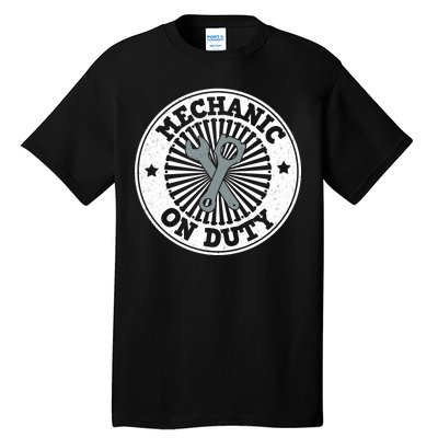 Mechanic On Duty Tall T-Shirt