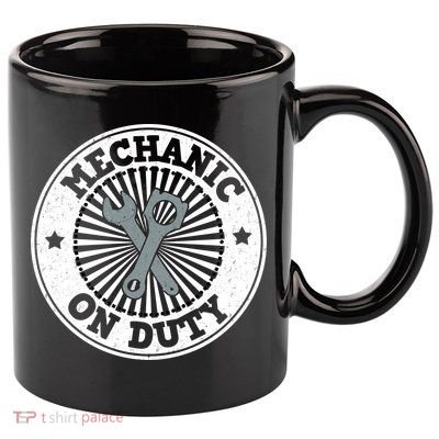Mechanic On Duty 11oz C Handle Ceramic Mug