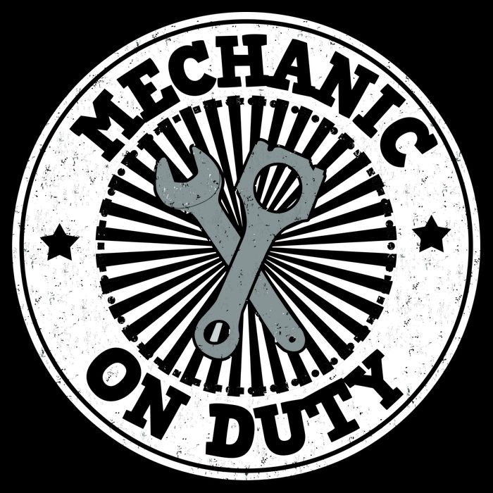 Mechanic On Duty Drawstring Bag