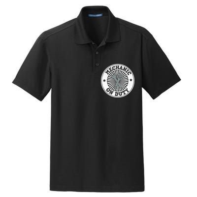 Mechanic On Duty Dry Zone Grid Polo