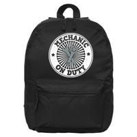 Mechanic On Duty 16 in Basic Backpack