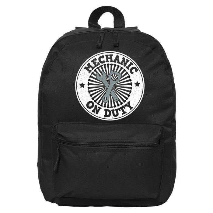 Mechanic On Duty 16 in Basic Backpack