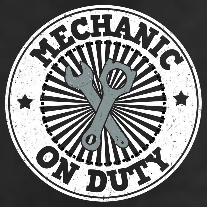Mechanic On Duty Crop Fleece Hoodie