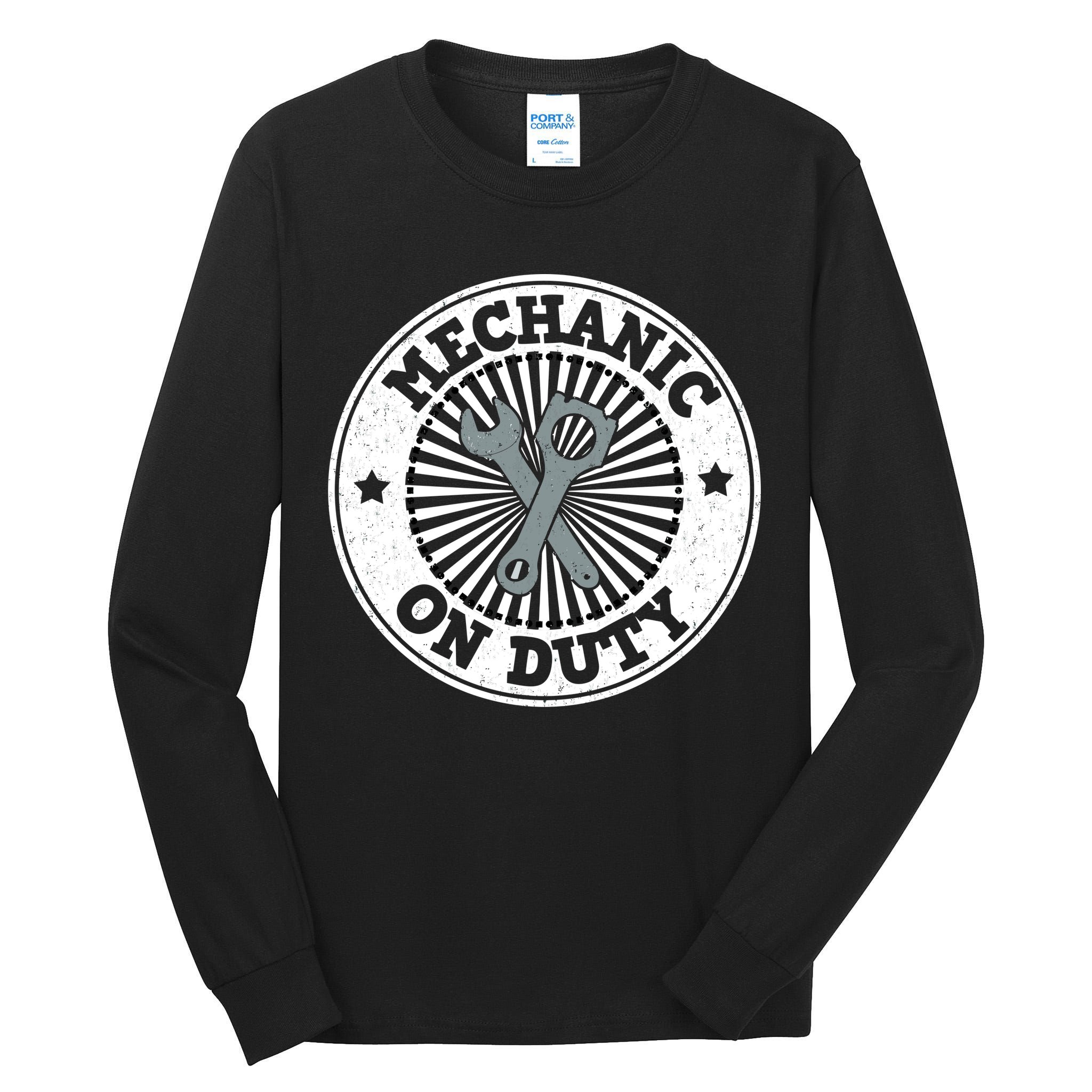Mechanic On Duty Tall Long Sleeve T-Shirt