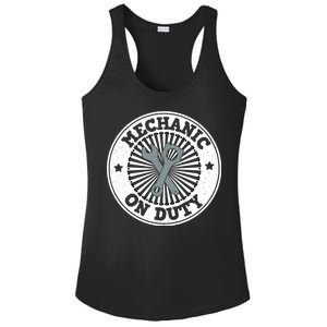 Mechanic On Duty Ladies PosiCharge Competitor Racerback Tank