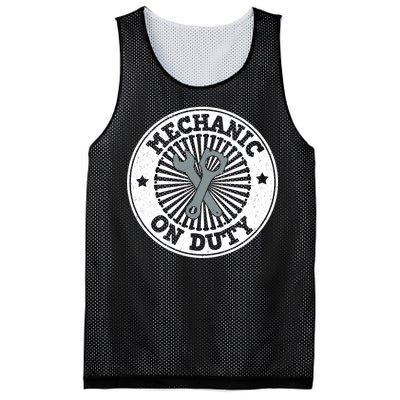 Mechanic On Duty Mesh Reversible Basketball Jersey Tank