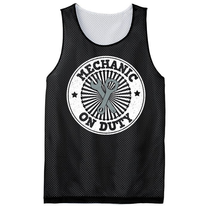 Mechanic On Duty Mesh Reversible Basketball Jersey Tank