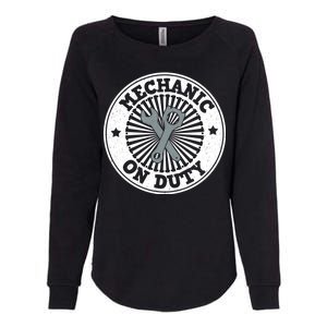 Mechanic On Duty Womens California Wash Sweatshirt