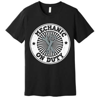 Mechanic On Duty Premium T-Shirt