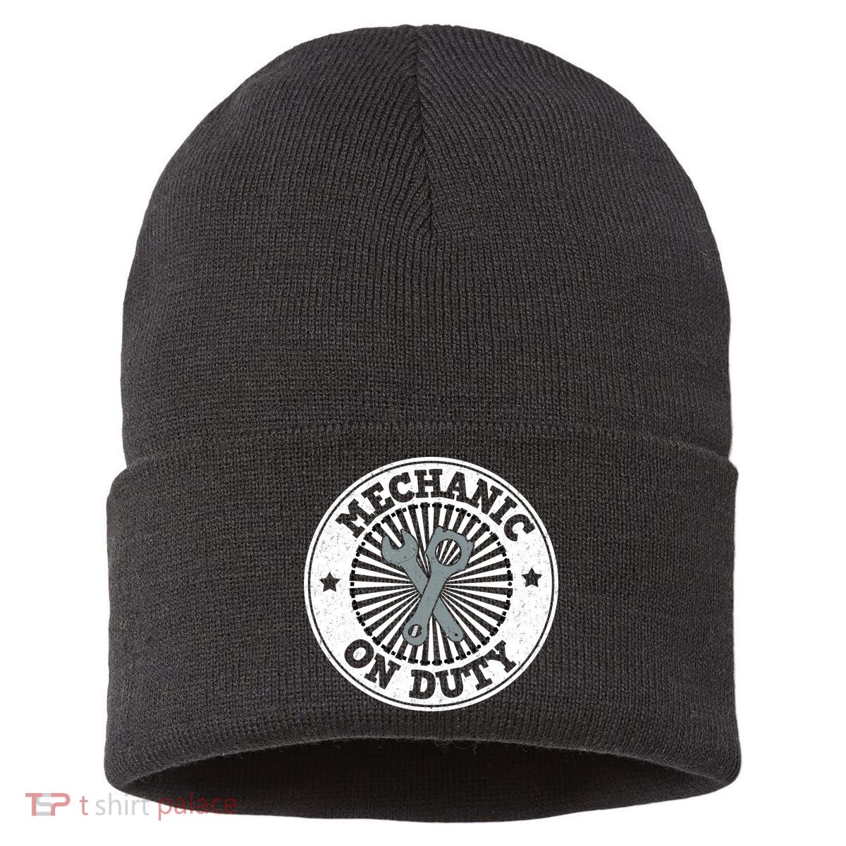 Mechanic On Duty Sustainable Knit Beanie
