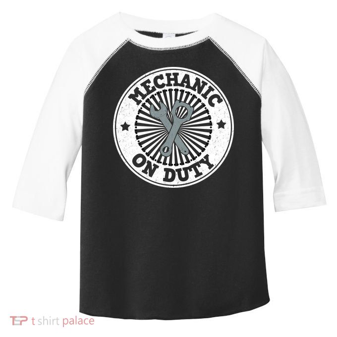 Mechanic On Duty Toddler Fine Jersey T-Shirt