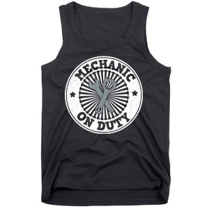 Mechanic On Duty Tank Top