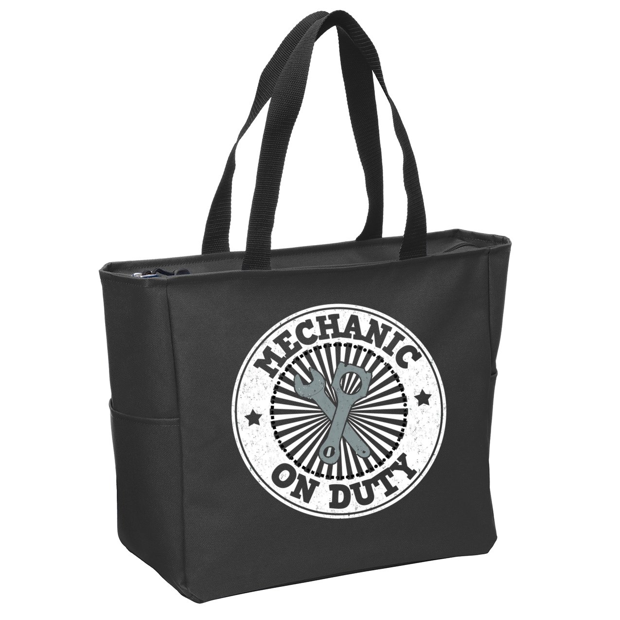 Mechanic On Duty Zip Tote Bag