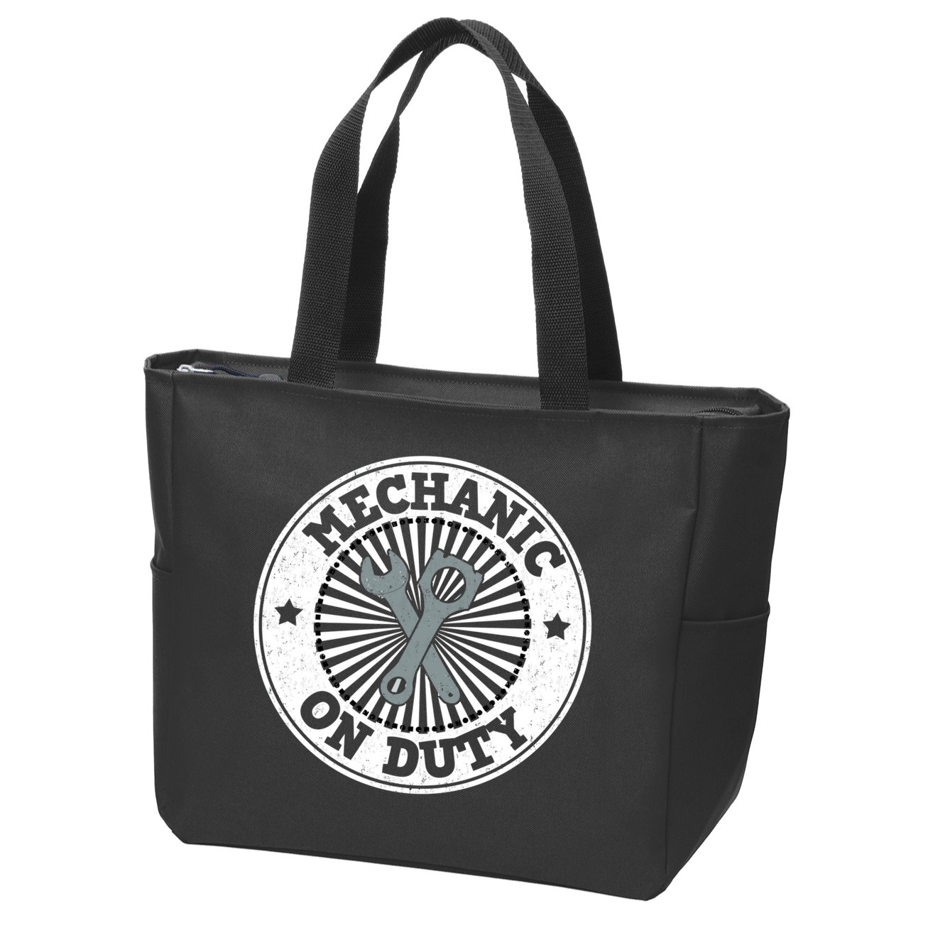 Mechanic On Duty Zip Tote Bag