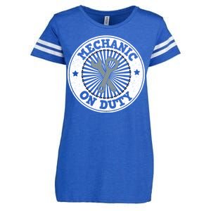 Mechanic On Duty Enza Ladies Jersey Football T-Shirt