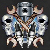 Mechanic Skulls With Wrench & Spark Plugs Cool Comfort Performance Bucket Hat