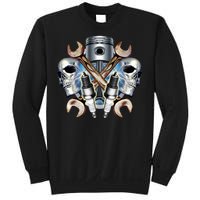 Mechanic Skulls With Wrench & Spark Plugs Sweatshirt