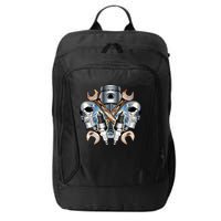 Mechanic Skulls With Wrench & Spark Plugs City Backpack