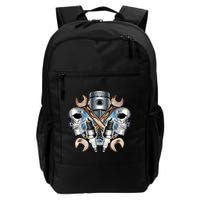 Mechanic Skulls With Wrench & Spark Plugs Daily Commute Backpack