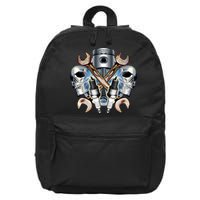 Mechanic Skulls With Wrench & Spark Plugs 16 in Basic Backpack