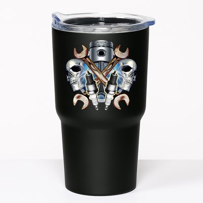Mechanic Skulls With Wrench & Spark Plugs Tumbler