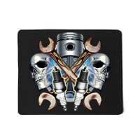 Mechanic Skulls With Wrench & Spark Plugs Mousepad