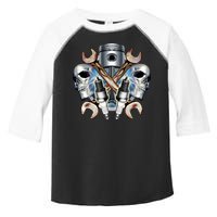 Mechanic Skulls With Wrench & Spark Plugs Toddler Fine Jersey T-Shirt